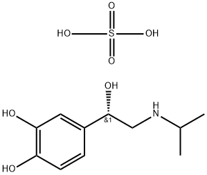 Benzyl alcohol, 3,4-dihydroxy-a-[(isopropylamino)methyl]-, sulfate (2:1) (salt), (+)- (8CI) 结构式