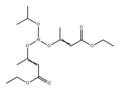 bis(ethyl 3-hydroxybut-2-enoato-O3)(propan-2-olato)aluminium 结构式