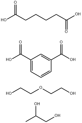 1,3-Benzenedicarboxylic acid, polymer with hexanedioic acid, 2,2-oxybisethanol and 1,2-propanediol 结构式