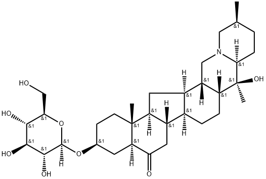 西贝母碱苷 结构式