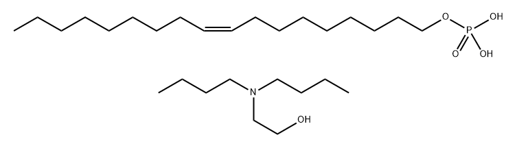 (Z)-9-十八烯-1-醇磷酸二氢酯与2-(二丁基氨基)乙醇的化合物 结构式