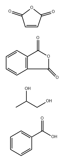 顺丁烯二酸酐与邻苯二甲酸酐和苯甲酸1,2-丙二醇酯的聚合物 结构式