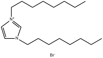 1,3-二辛基咪唑溴盐 结构式