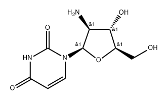 2'-Amino-2'-deoxy--D-arabinouridine 结构式