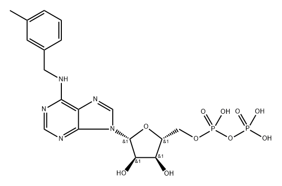 6-(3-MeBn)-ADP 结构式