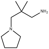 2,2-二甲基-3-(吡咯烷-1-基)丙烷-1-胺 结构式