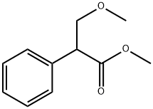 3-甲氧基-2-苯基丙酸甲酯 结构式