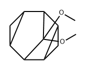 Tetracyclo[3.3.1.02,4.06,8]nonane, 9,9-dimethoxy-, (1-alpha-,2-ba-,4-ba-,5-alpha-,6-ba-,8-ba-)- (9CI) 结构式