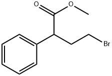 Benzeneacetic acid, α-(2-bromoethyl)-, methyl ester 结构式