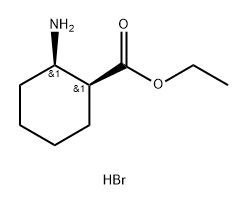 (1S,2R)-2-氨基环己烷-1-甲酸乙酯氢溴酸盐 结构式