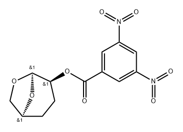 .beta.-D-threo-Hexopyranose, 1,6-anhydro-3,4-dideoxy-, 3,5-dinitrobenzoate 结构式