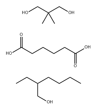 己二酸与2,2,-二甲基-1,3-丙二醇(2-乙基己)酯的共聚物 结构式