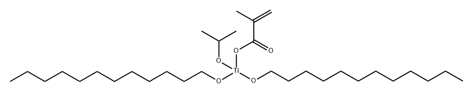 bis(dodecan-1-olato)(methacrylato-O)(propan-2-olato)titanium 结构式