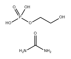 hydroxyethyl dihydrogen phosphate, compound with urea (1:2) 结构式