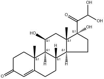 17-DEHYDRO-21-HYDROXY HYDROCORTISONE 结构式
