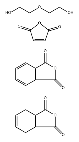 顺丁烯二酐与邻苯二甲酸酐、二乙二醇和四氢邻苯二甲酸酐的聚合物 结构式