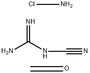 氰基胍与甲醛和改性氯化铵的聚合物 结构式