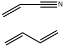 1-氰基-1-甲基-4-氧代-4-[[2-(1-对氮环己基)乙基]氨基]丁基封端的(2-丙烯腈与1,3-丁二烯)的聚合物 结构式