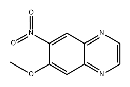 6-甲氧基-7-硝基喹喔啉 结构式