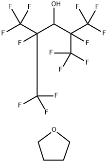 3-Pentanol, 1,1,1,2,4,5,5,5-octafluoro-2,4-bis(trifluoromethyl)-, compd. with tetrahydrofuran (1:1) 结构式