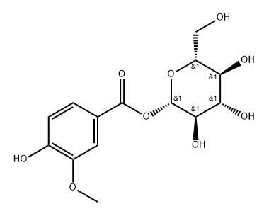 香草酸葡萄糖酯 结构式