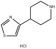 Piperidine, 4-(4-thiazolyl)-, hydrochloride (1:1) 结构式