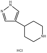 4-(1H-吡唑-4-基)哌啶二盐酸盐 结构式