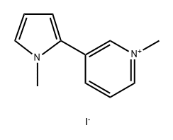 Pyridinium, 1-methyl-3-(1-methyl-1H-pyrrol-2-yl)-, iodide (1:1) 结构式