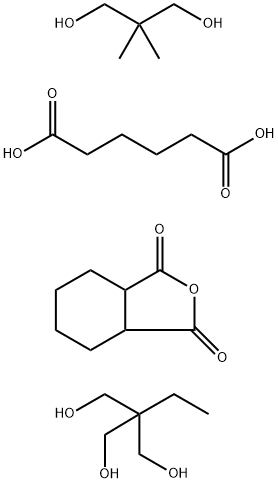 Hexanedioic acid, polymer with 2,2-dimethyl-1,3-propanediol, 2-ethyl-2-(hydroxymethyl)-1,3-propanediol and hexahydro-1,3-isobenzofurandione 结构式