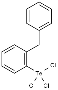 Benzene, 1-(phenylmethyl)-2-(trichlorotelluro)- 结构式