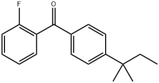 4-(1,1-Dimethylpropyl)phenyl](2-fluorophenyl)methanone 结构式