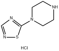 5-(哌嗪-1-基)-1,2,4-噻二唑二盐酸盐 结构式