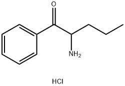 2-AMINO-1-PHENYLPENTAN-1-ONE HYDROCHLORIDE 结构式