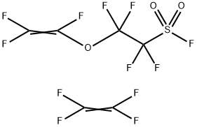 Aquivion(R) P87S-SO2F cylindrical pellets 2mm, PFSF eq. wt. (870 g/mole SO2F), contains CF3 polymer chain ends as stabilizer 结构式