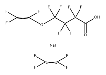 2,2,3,3,4,4-六氟-4-[(三氟乙烯基)氧基]丁酸钠与四氟乙烯的聚合物 结构式