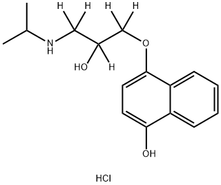 4-Hydroxypropranolol hydrochloride salt 结构式