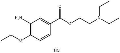 2-(Diethylamino)ethyl 3-Amino-4-ethoxybenzoate Hydrochloride 结构式