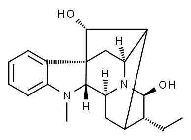 (+)-异萝芙木碱 结构式