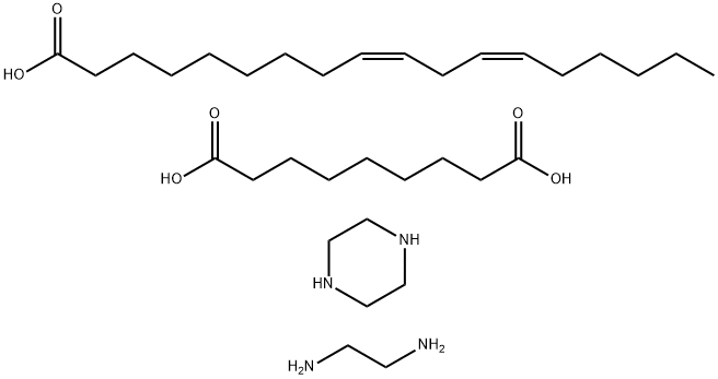 Nonanedioic acid, polymer with 1,2-ethanediamine, (9Z,12Z)-9,12-octadecadienoic acid dimer and piperazine 结构式