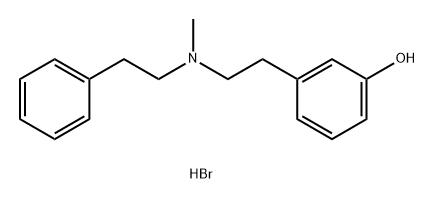 Phenol, m-(2-(N-methylphenethylamino)ethyl)-, hydrobromide 结构式