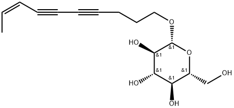 红花炔苷 结构式