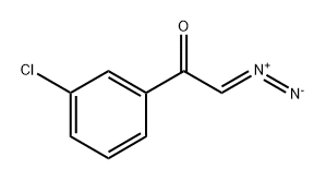 Ethanone, 1-(3-chlorophenyl)-2-diazo- 结构式