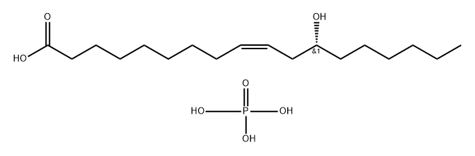 12-羟基-9-十八烯酸的聚合物磷酸酯 结构式