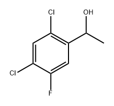 1-(2,4-二氯-5-氟苯基)乙-1-醇 结构式