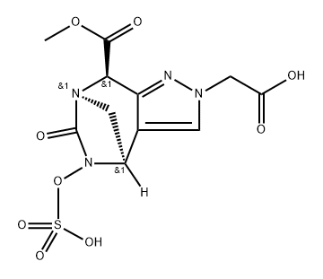 4H-4,7-METHANOPYRAZOLO[3,4-E][1,3]DIAZEPINE2(8H)-ACETIC ACID, 5,6-DIHYDRO-8-(METHOXYC ARBONYL)-6-OXO 结构式