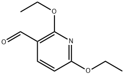 2,6-二乙氧基-3-醛基吡啶 结构式