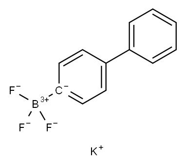 4-联苯基三氟硼酸钾 结构式