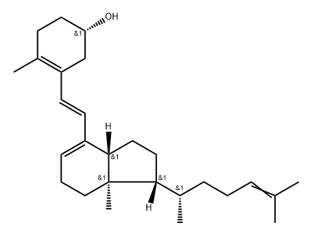 24-dehydroprevitamin D3 结构式