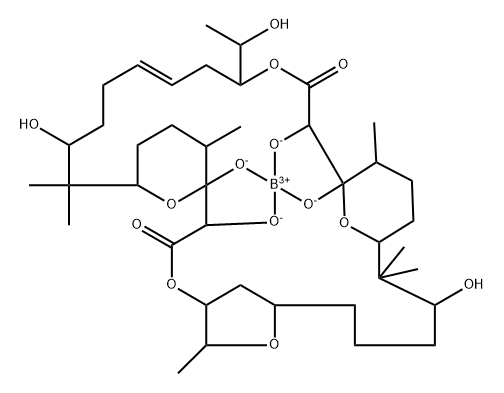 27-De(2-amino-3-methyl-1-oxobutyl)boromycin 结构式