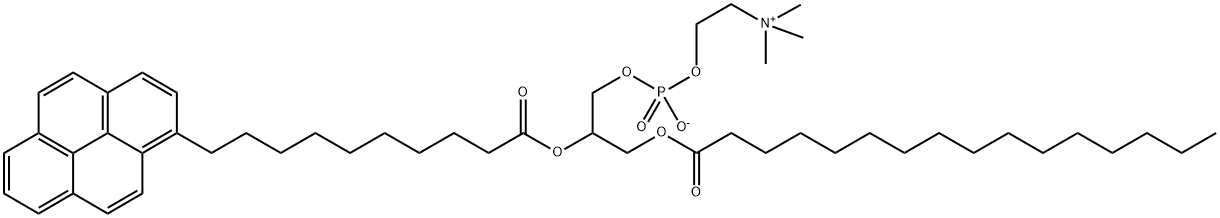 1-palmitoyl-2-pyrenedecanoylphosphatidylcholine 结构式